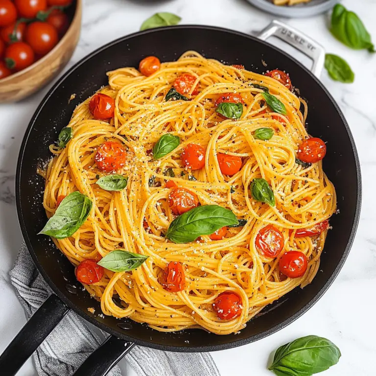 One Pot Cherry Tomato Basil Pasta