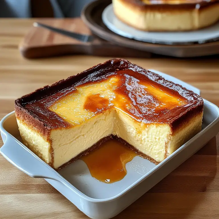 Loaf Pan Basque Cheesecake