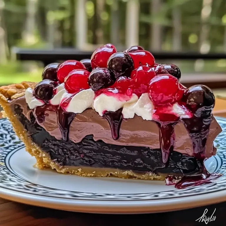 Chocolate Cherry Cream Pie