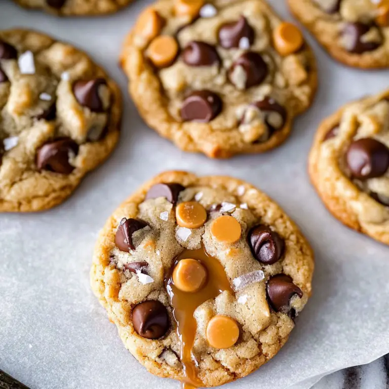 Butterscotch Chocolate Chip Cookies with Sea Salt