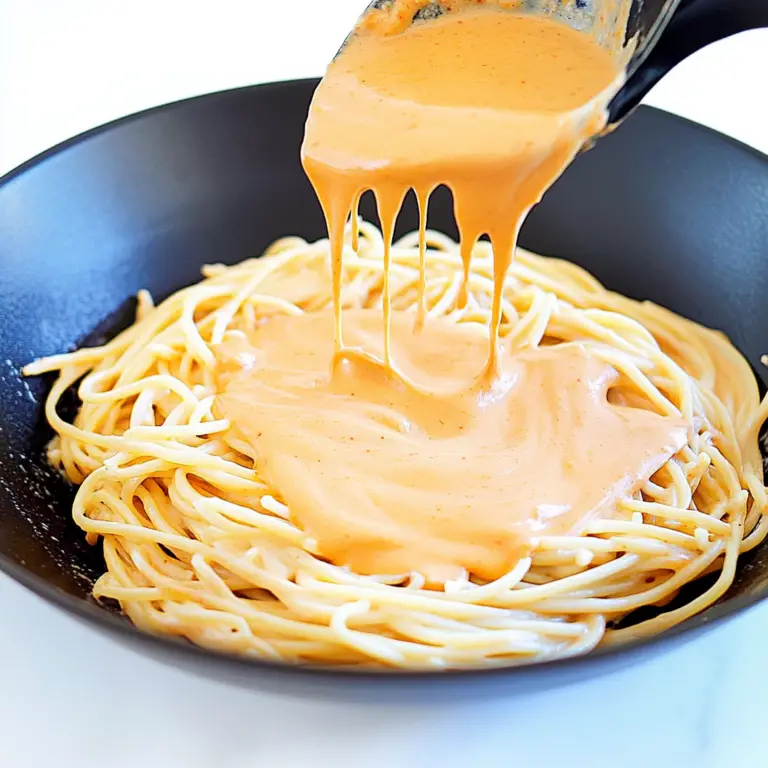 Creamy Red Pepper Alfredo Pasta