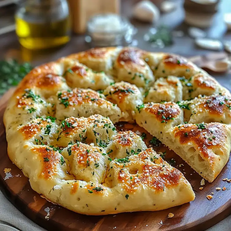 Garlic Parmesan Focaccia Bread