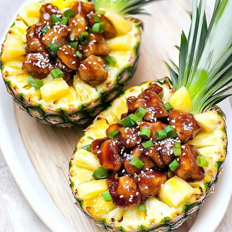 Chicken Teriyaki Pineapple Bowls