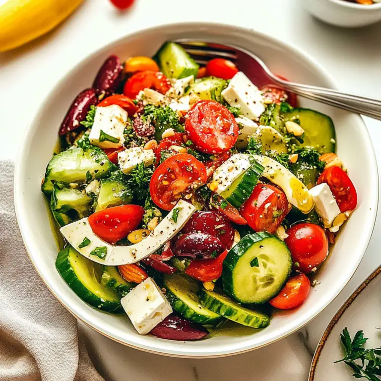 Hearty Almond Greek Salad