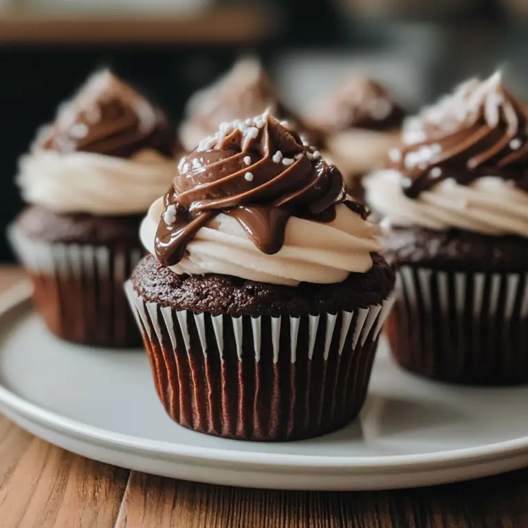 Cream Filled Chocolate Cupcakes