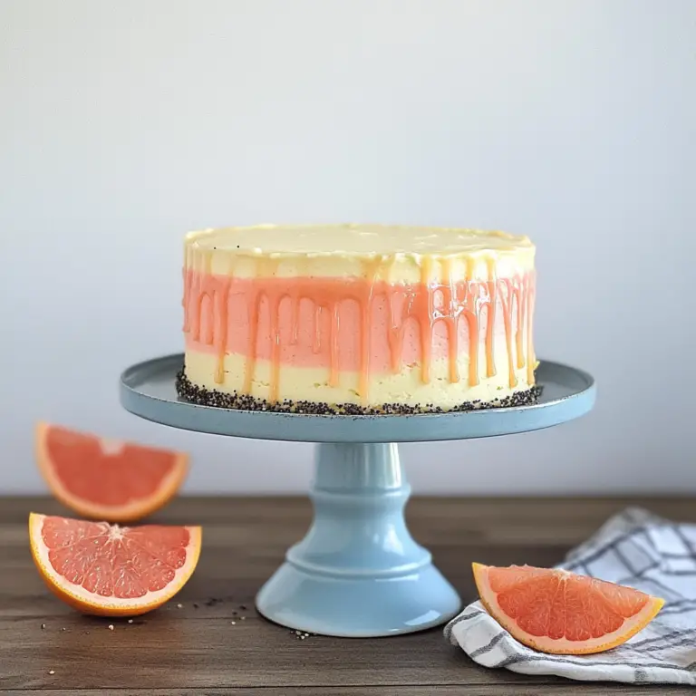 Grapefruit Poppy Seed Cake