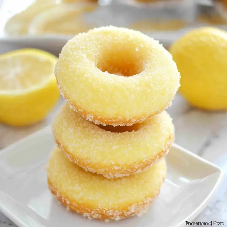 Lemon Sugar Baked Donuts