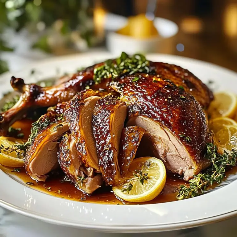 Lemon Herb Roast Duck