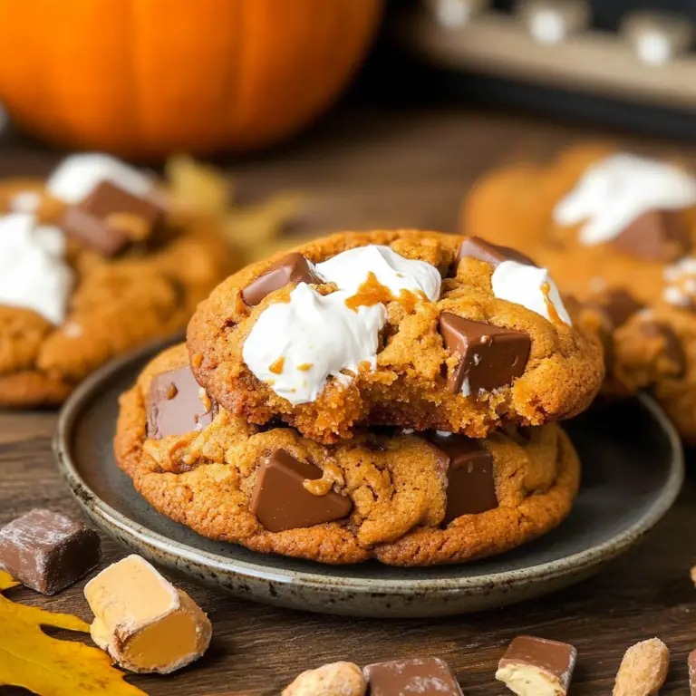 Pumpkin S'mores Cookies