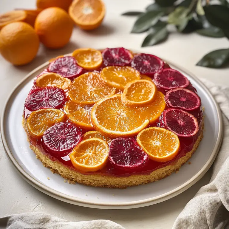 Cranberry Orange Upside Down Cake