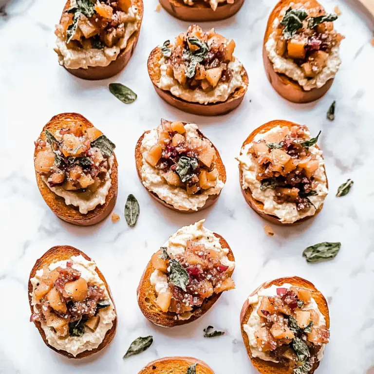 Sweet Potato Crostini with Apple Chutney