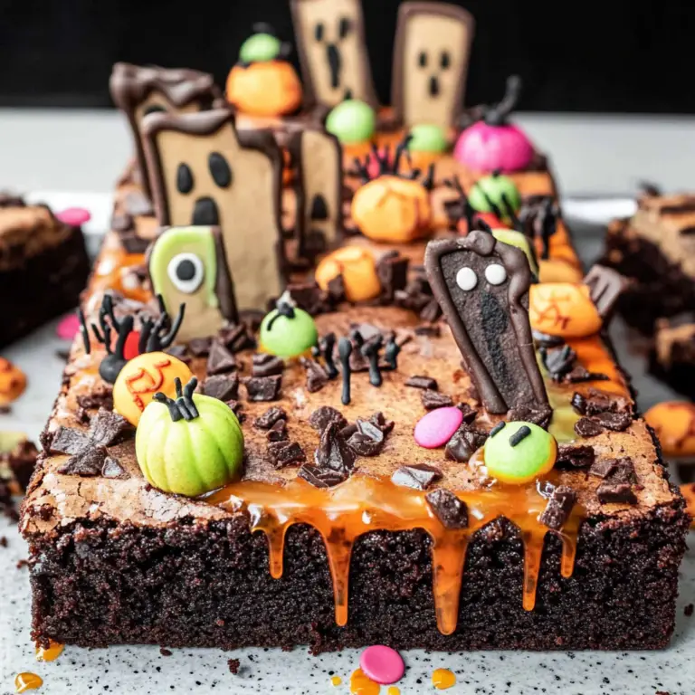 Spooky Graveyard Brownies