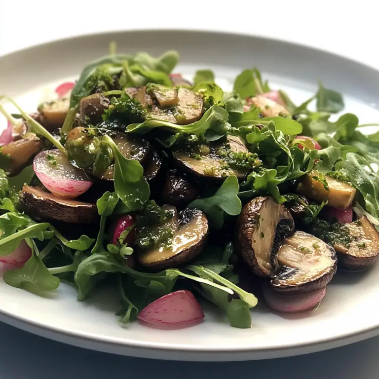 Miso Roasted Mushroom Salad