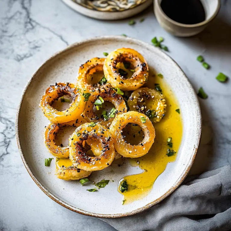 Miso Butter Delicata Rings