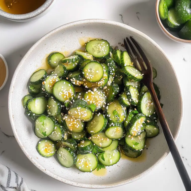Ginger Miso Cucumber Salad