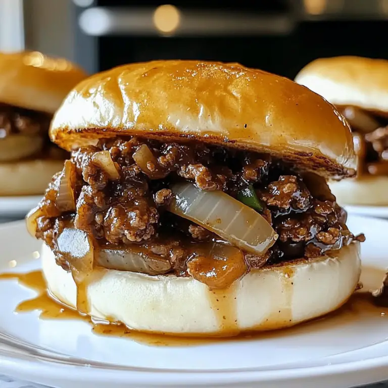 French Onion Beef Sloppy Joes
