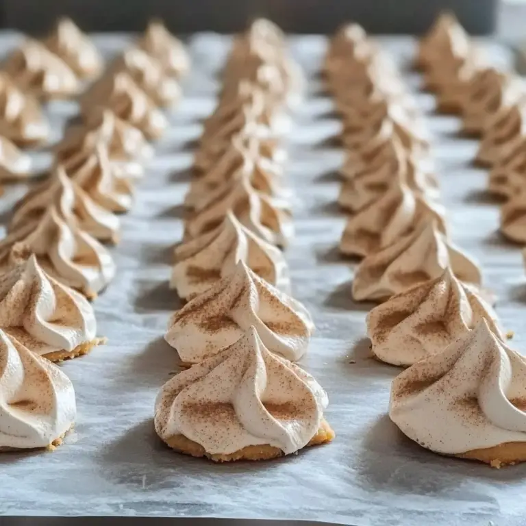 Cinnamon Maple Meringue Cookies