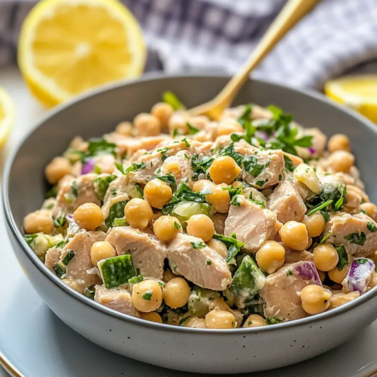 Tuna Garbanzo Bean Salad