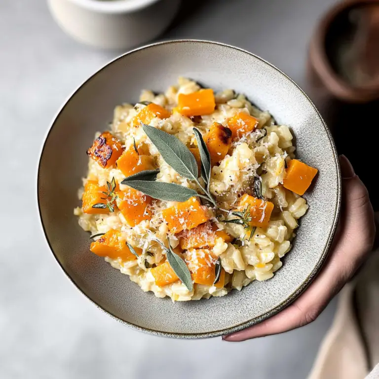Butternut Squash Risotto with Sage