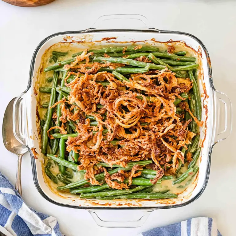 Green Bean Casserole with Crispy Onions