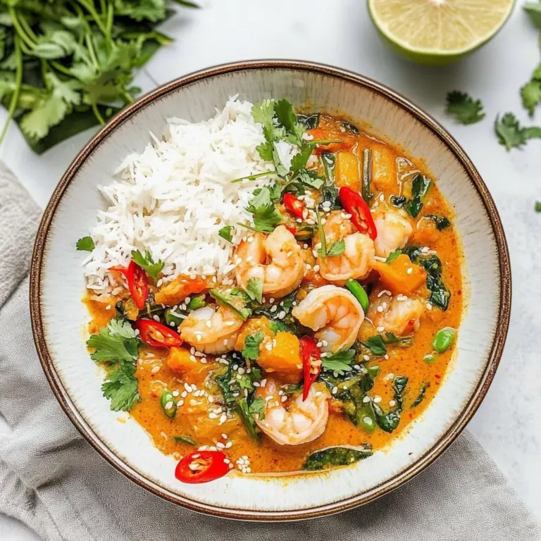 Pumpkin Coconut Shrimp Curry