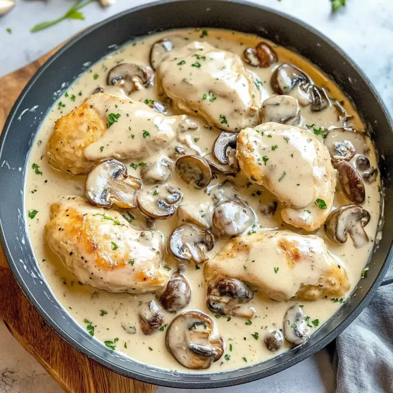 Creamy Chicken and Mushrooms