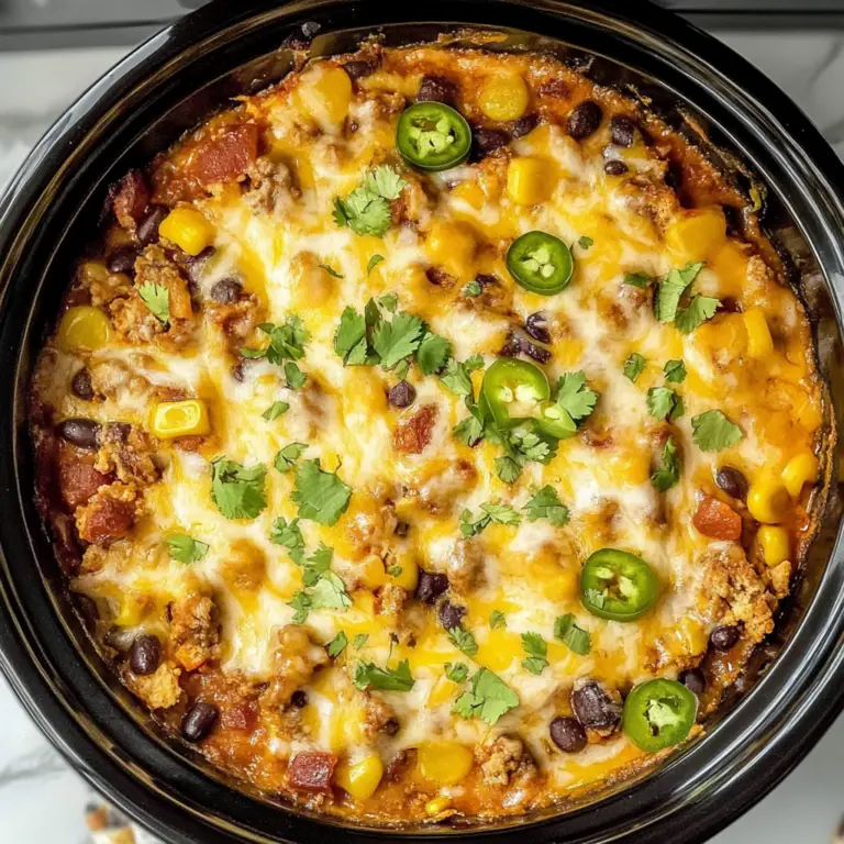 Slow Cooker Taco Casserole