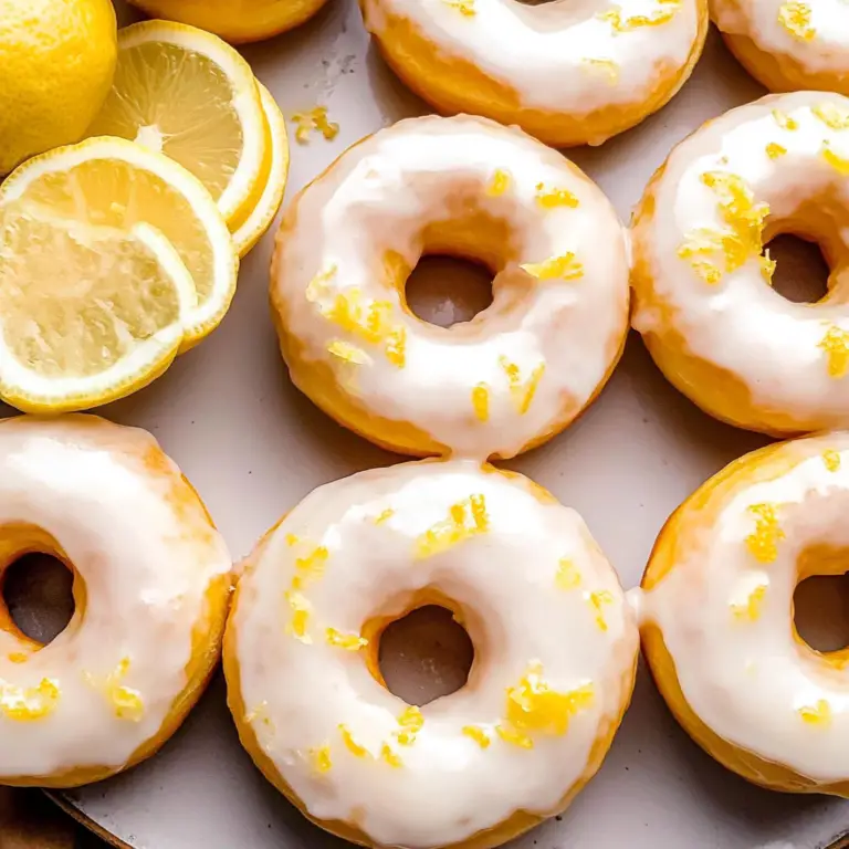 Baked Lemon Donuts with Lemon Glaze