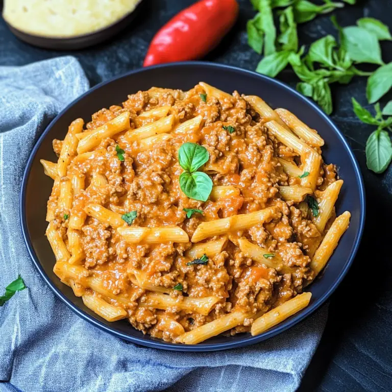 High Protein Beef Pasta
