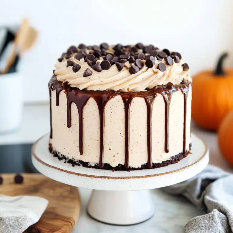 Pumpkin Chocolate Chip Cake with Cream Cheese Frosting