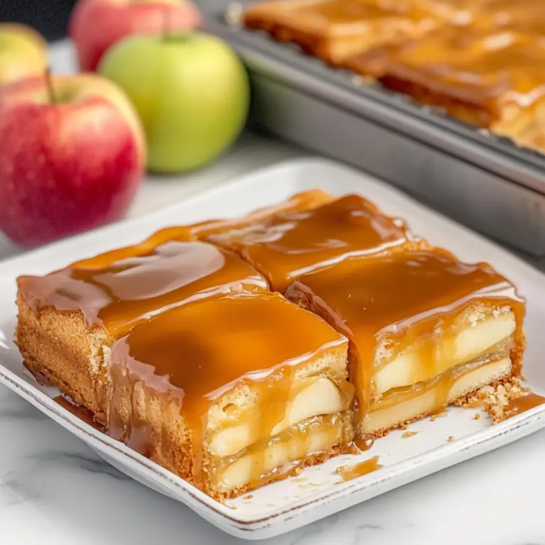 Caramel Apple Eclair Cake