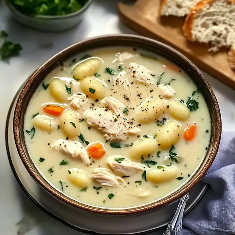 Creamy Chicken Gnocchi Soup