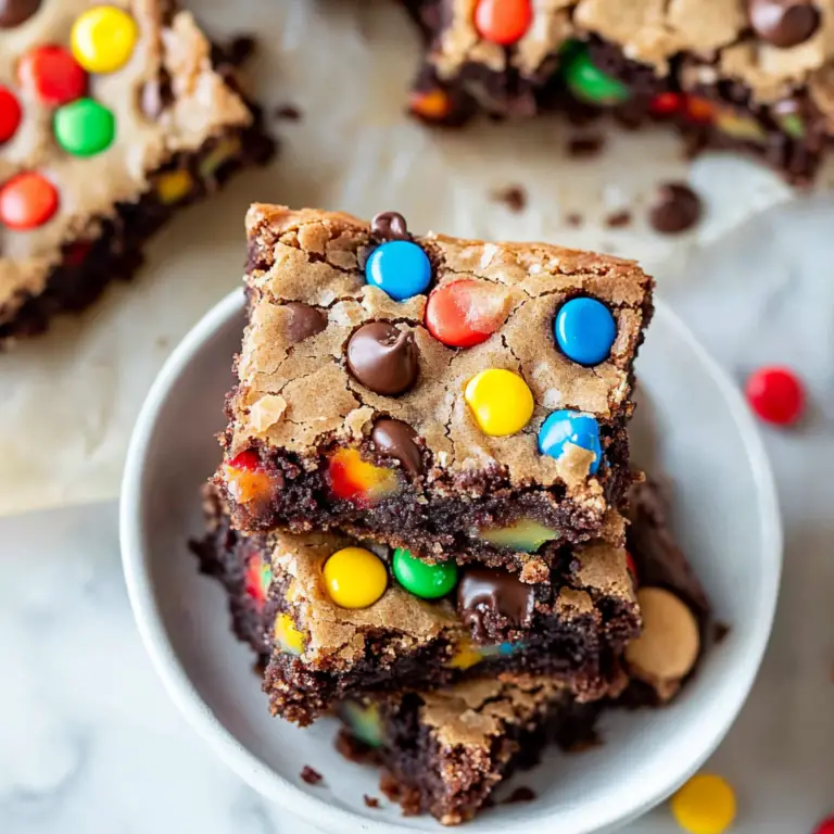 Monster Cookie Fudgy Brownies