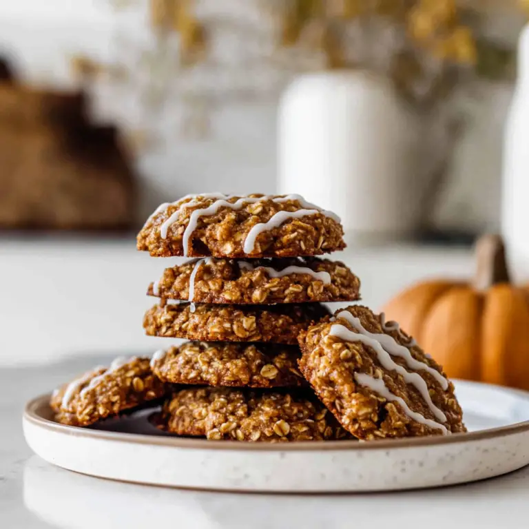 Chewy Pumpkin Oatmeal Cookies