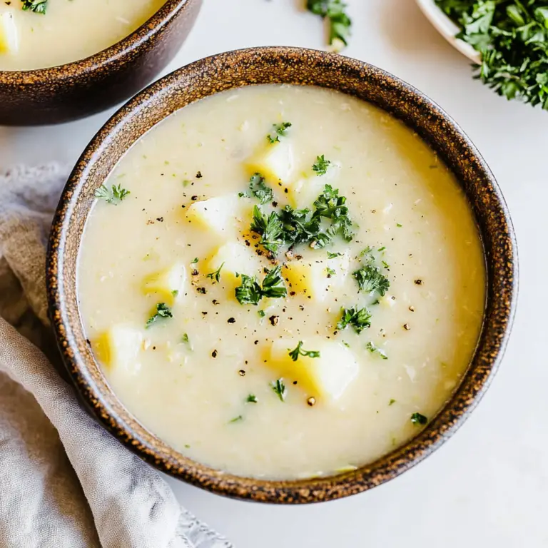 Potato Cauliflower and Leek Soup
