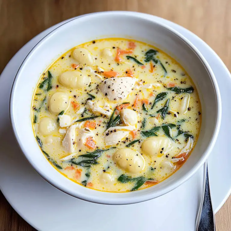 Chicken and Gnocchi Soup