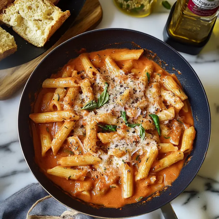 Pasta with Tomato Cream Sauce