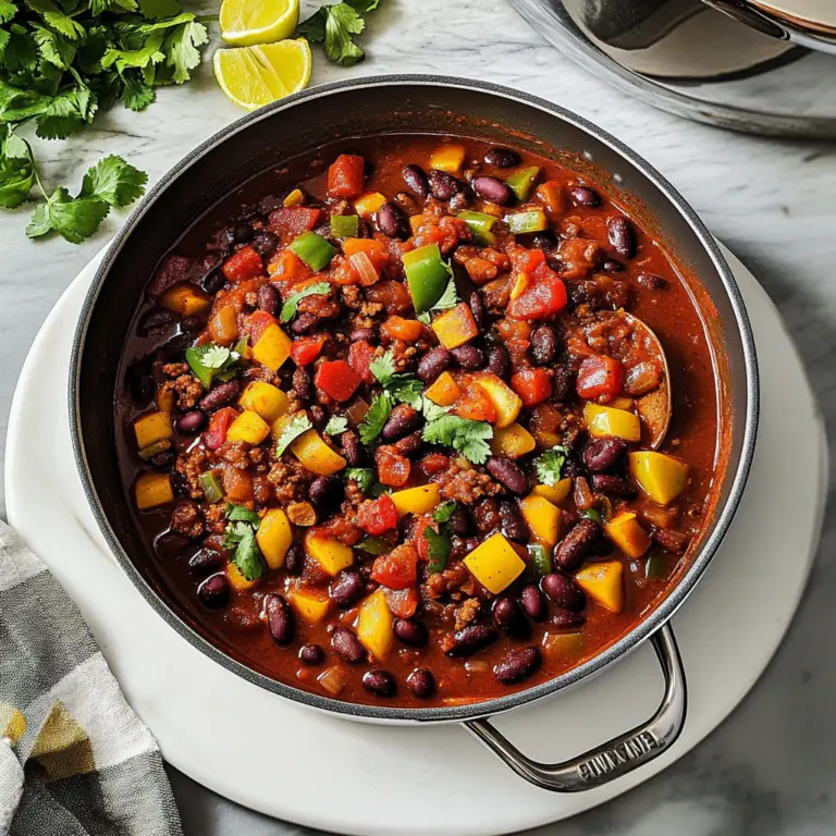 Homemade Vegetarian Chili