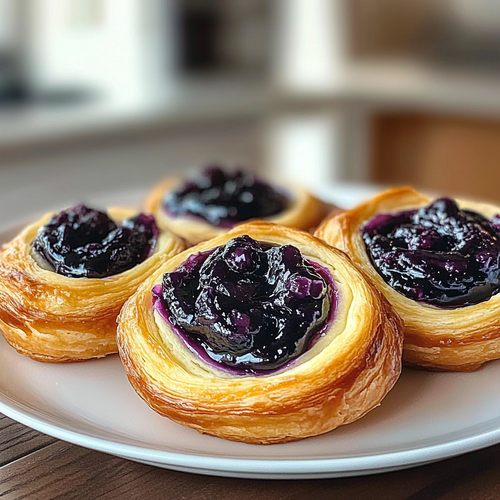 Blueberry Jelly Danish