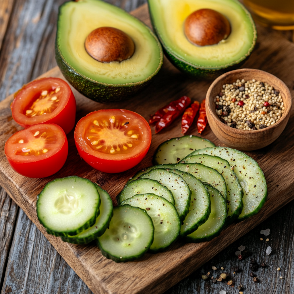 Avocado Sandwich ingredients