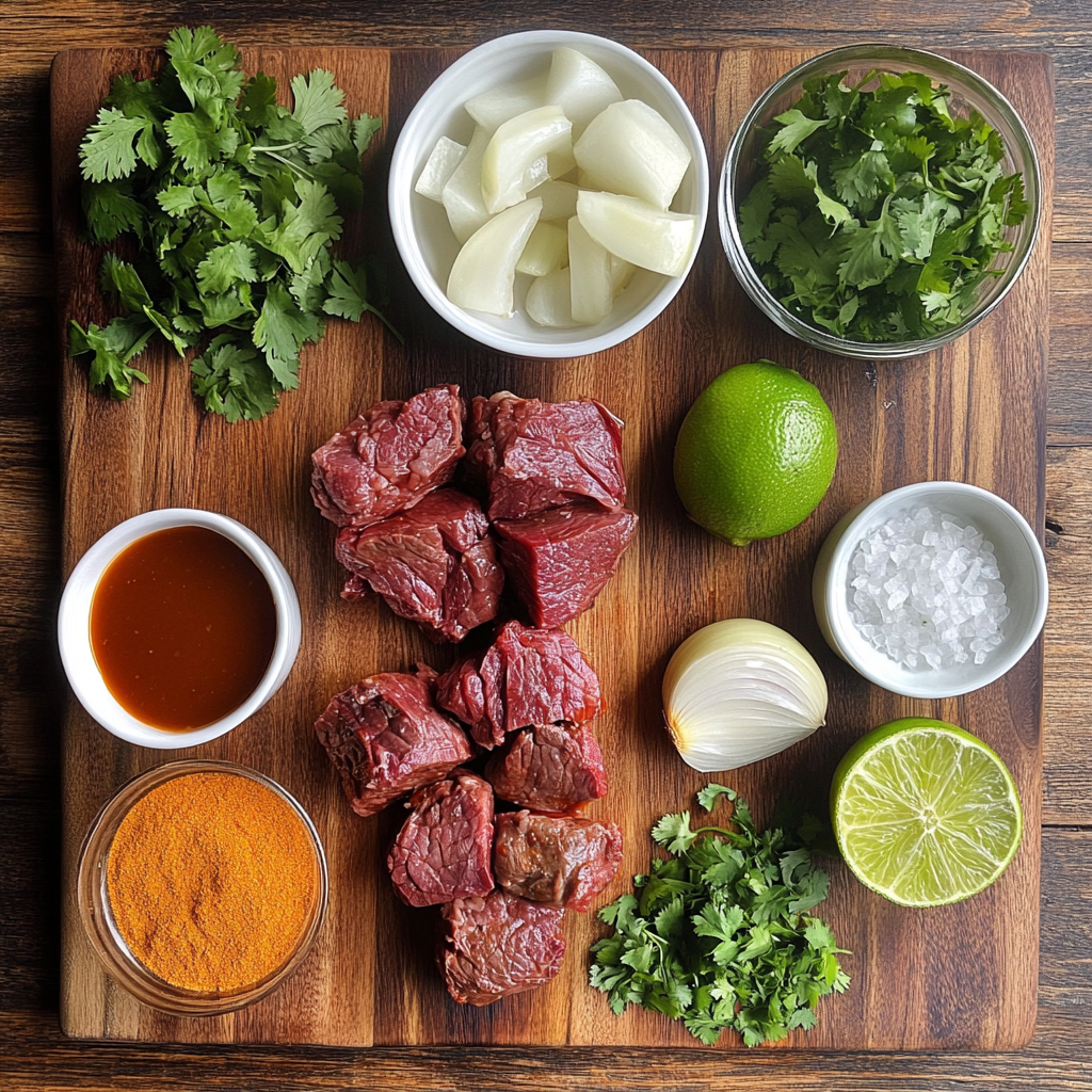 Braised Beef Barbacoa ingredients