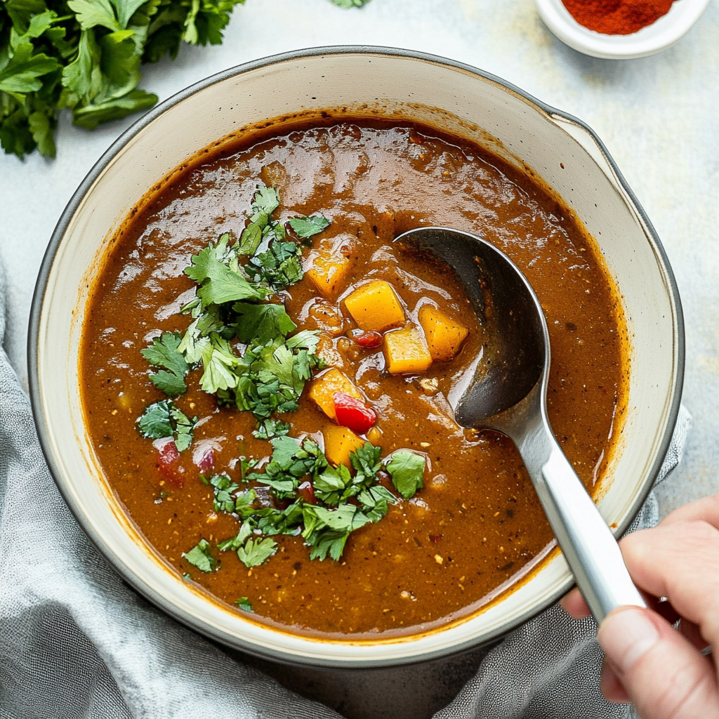 Butternut Squash + Black Bean Soup