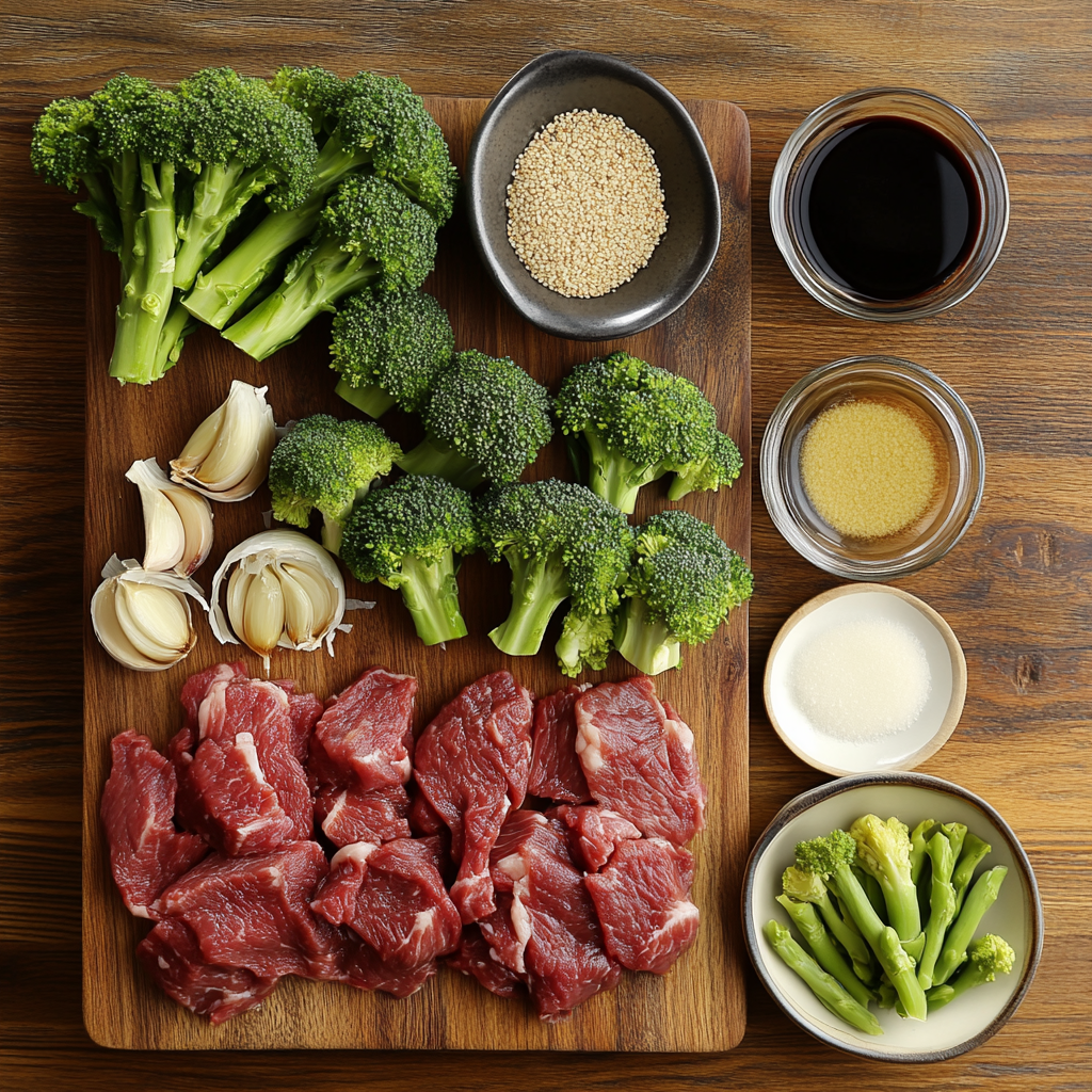 Chinese Beef and Broccoli ingredients