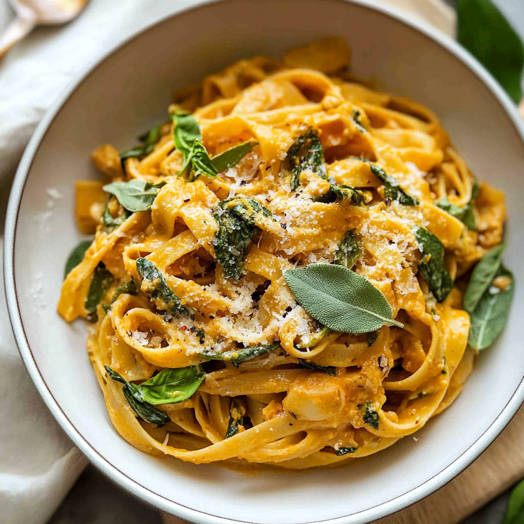 Creamy Pumpkin Sage Pasta