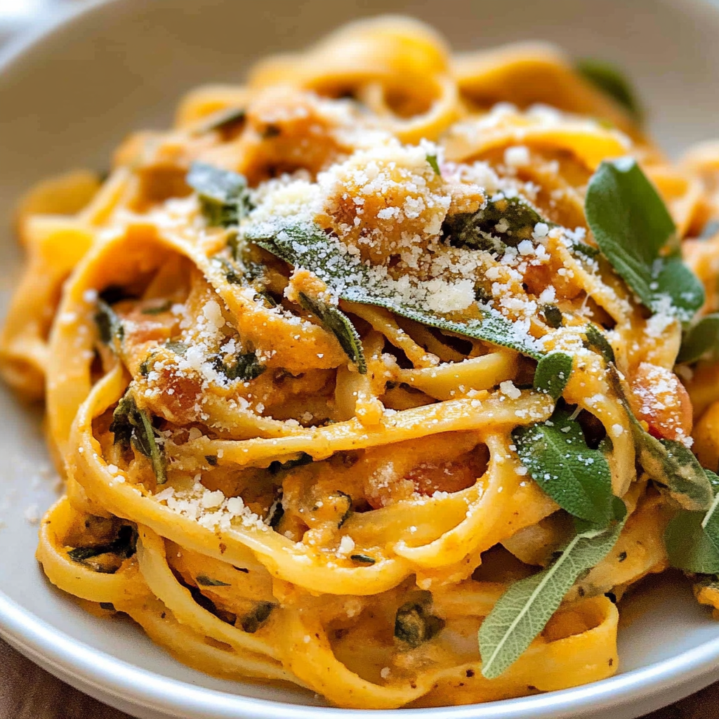 Creamy Pumpkin Sage Pasta