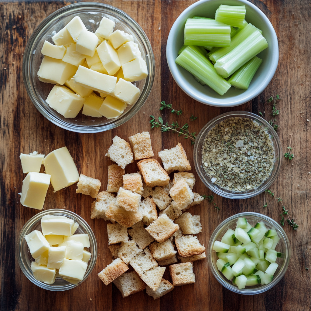 Crock Pot Stuffing ingredients