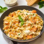 Salmon Pasta with Creamy Labneh Sauce