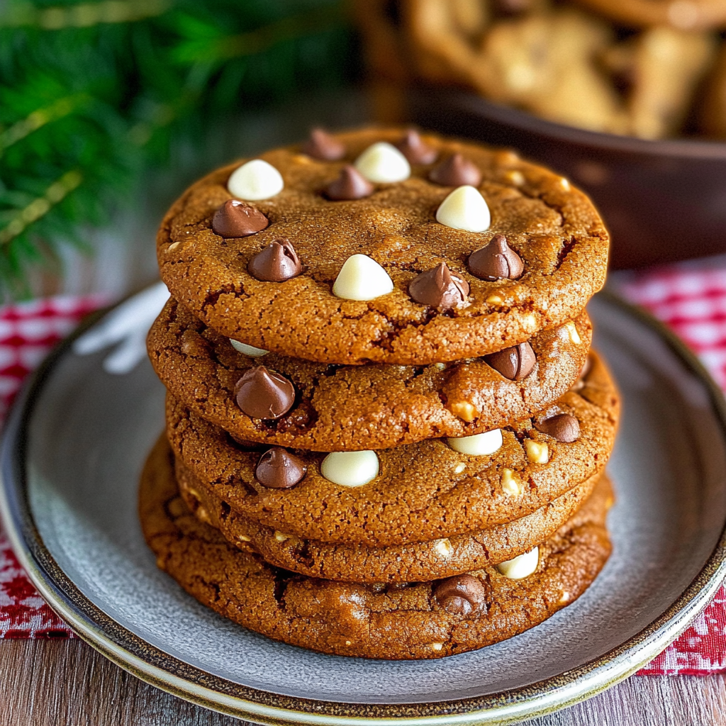 Gingerbread Chocolate Chip Cookies
