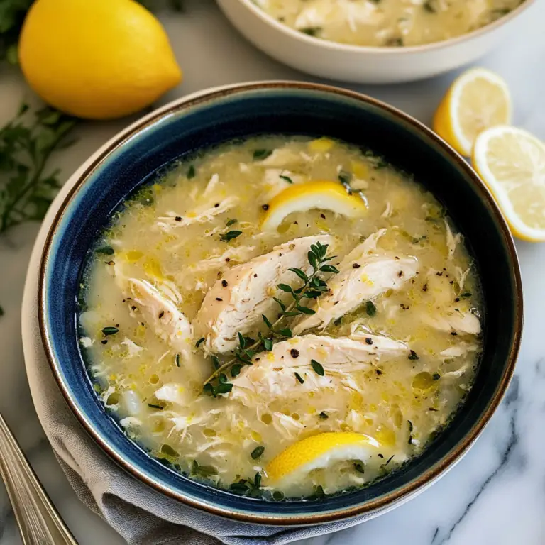 Greek Lemon Chicken Soup