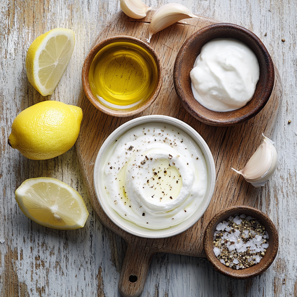 Greek Yogurt Salad Dressing ingredients